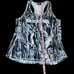 BlackMilk Australia Fully Perforated Blue Black Athletic Tank Womens Medium NWOT