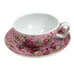 Vtg Royal Albert Old Country Roses Flat Teacup Saucer Pink Chintz Rare Rose Bow