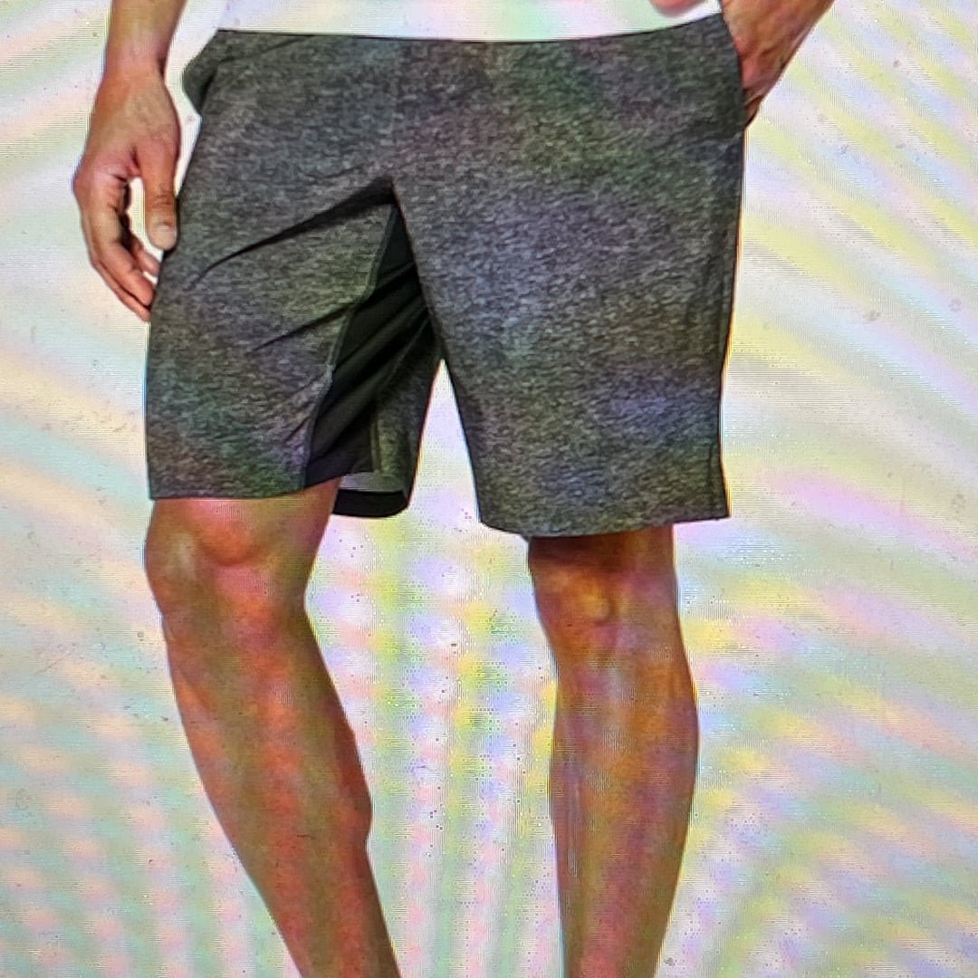 Lululemon T.H.E. Short Out Of Mind Liner 9 Heathered Texture Printed XL