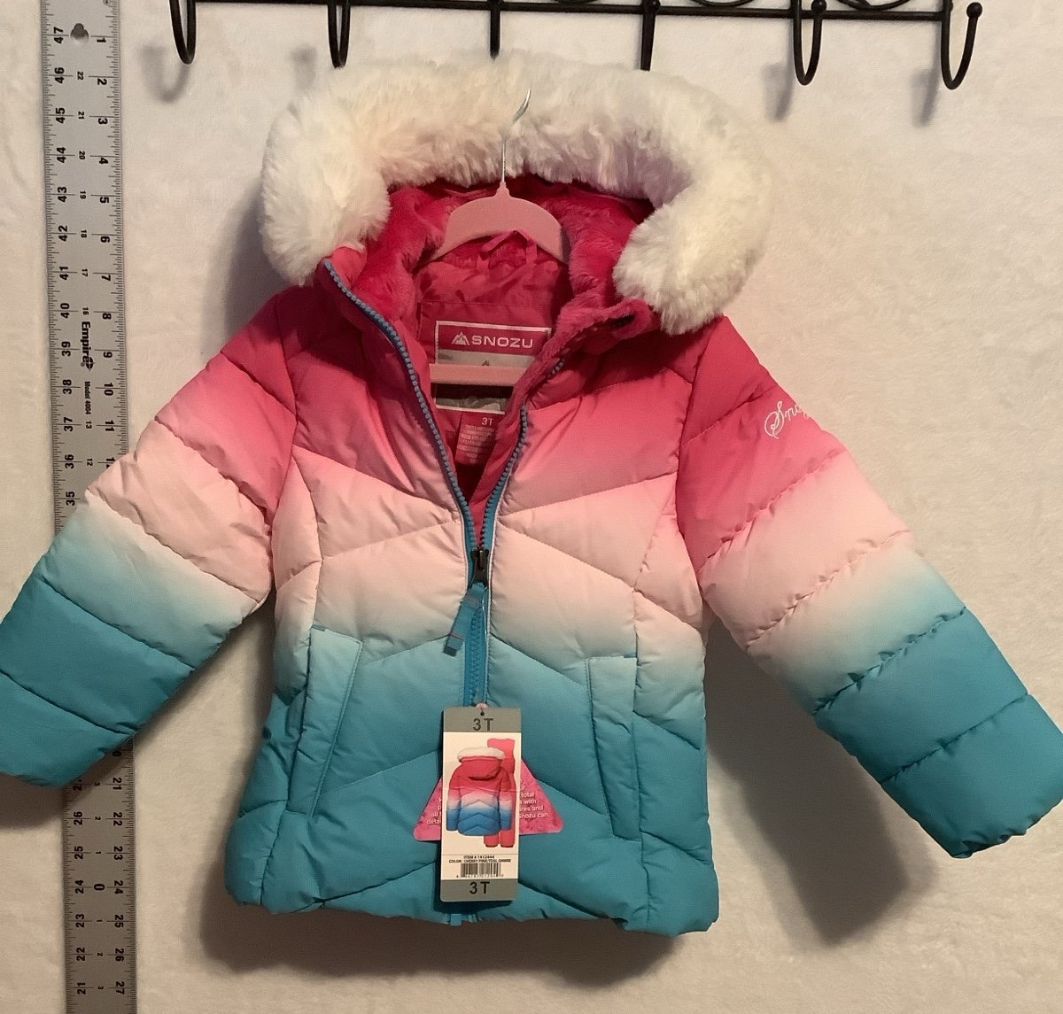 NWT- Girls Winter Jacket - Snozu - Size 3T