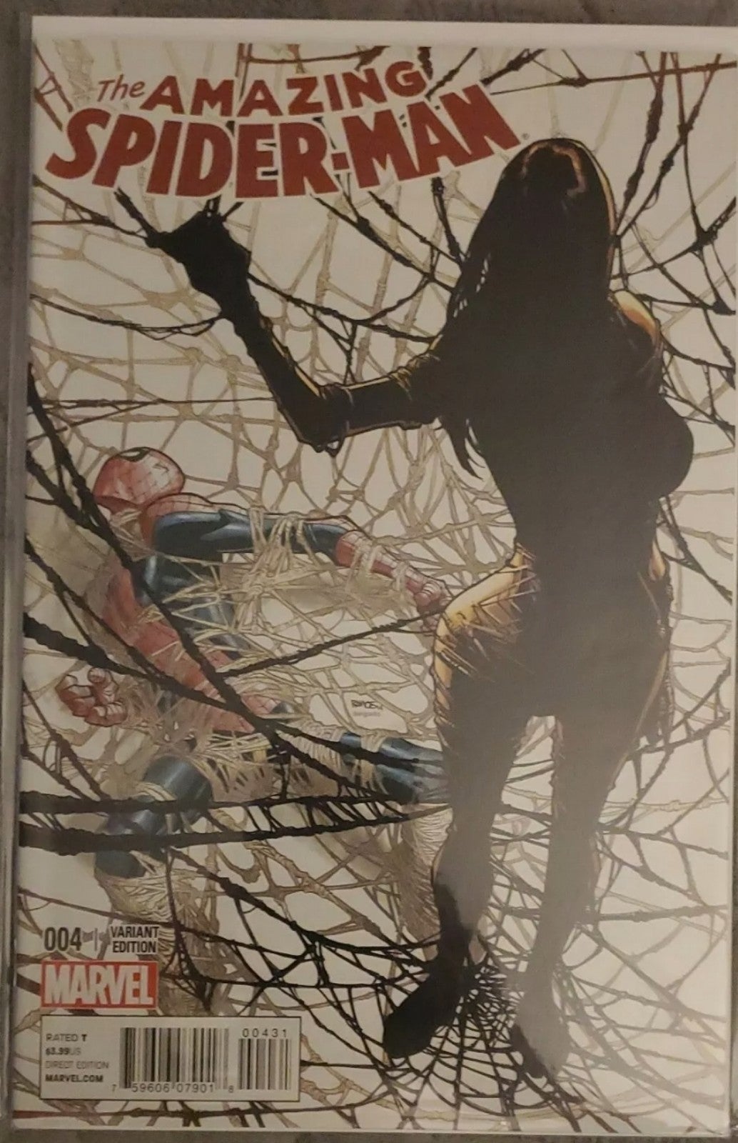 AMAZING SPIDER-MAN #4 Ramos Variant 1:25 1st Appearance Silk 2014 Marvel-NM