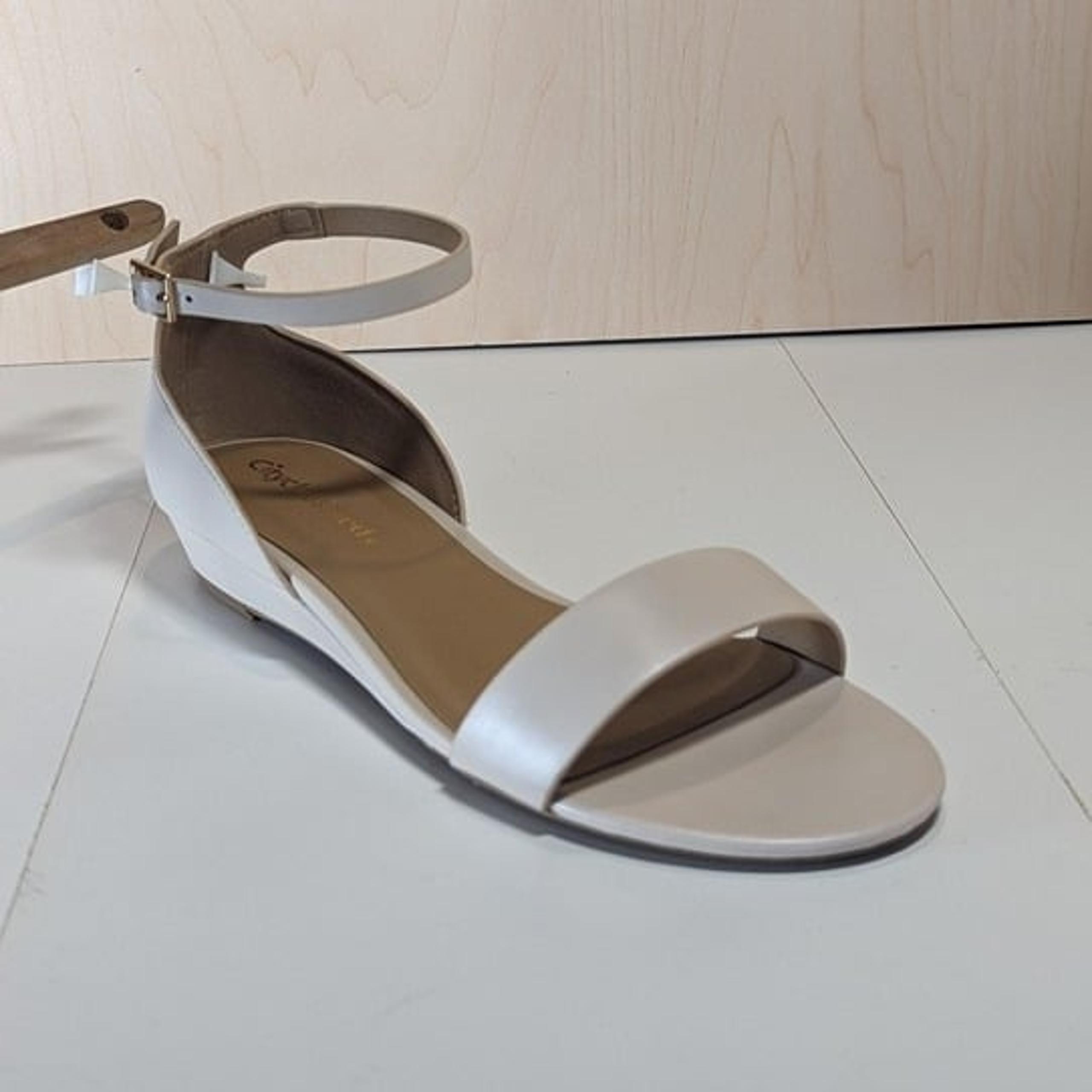 City Classified Women Open Toe Buckle Strap Summer Sandals - Skin - Size 7