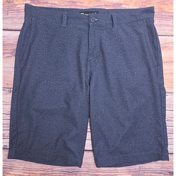 Travis Mathew Mens Polyester Blend Heather Gray Stretch Golf Shorts Size 36