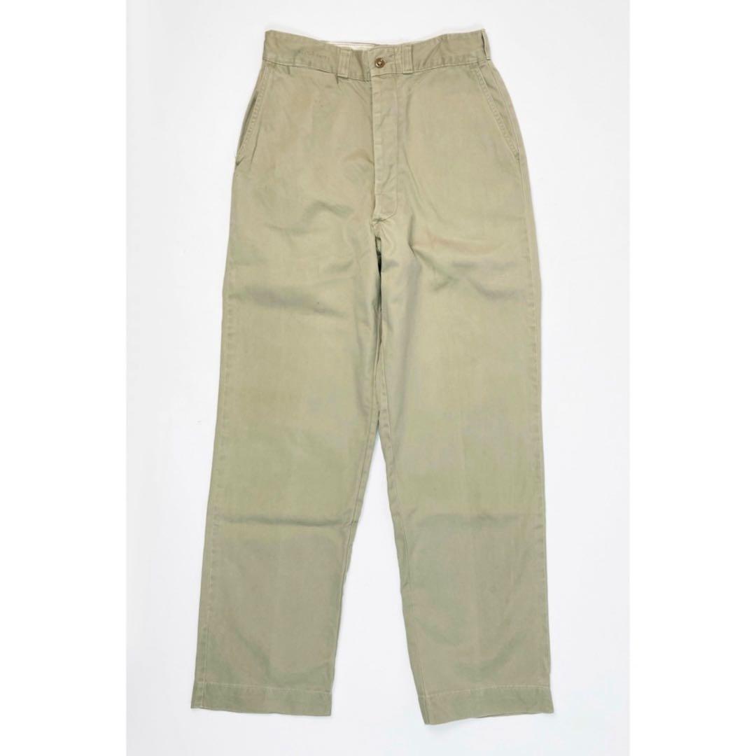 【12月スーパーSALE 15%OFF】 US 50's ARMY 33 x 30 Size / Trousers Chino パンツ
