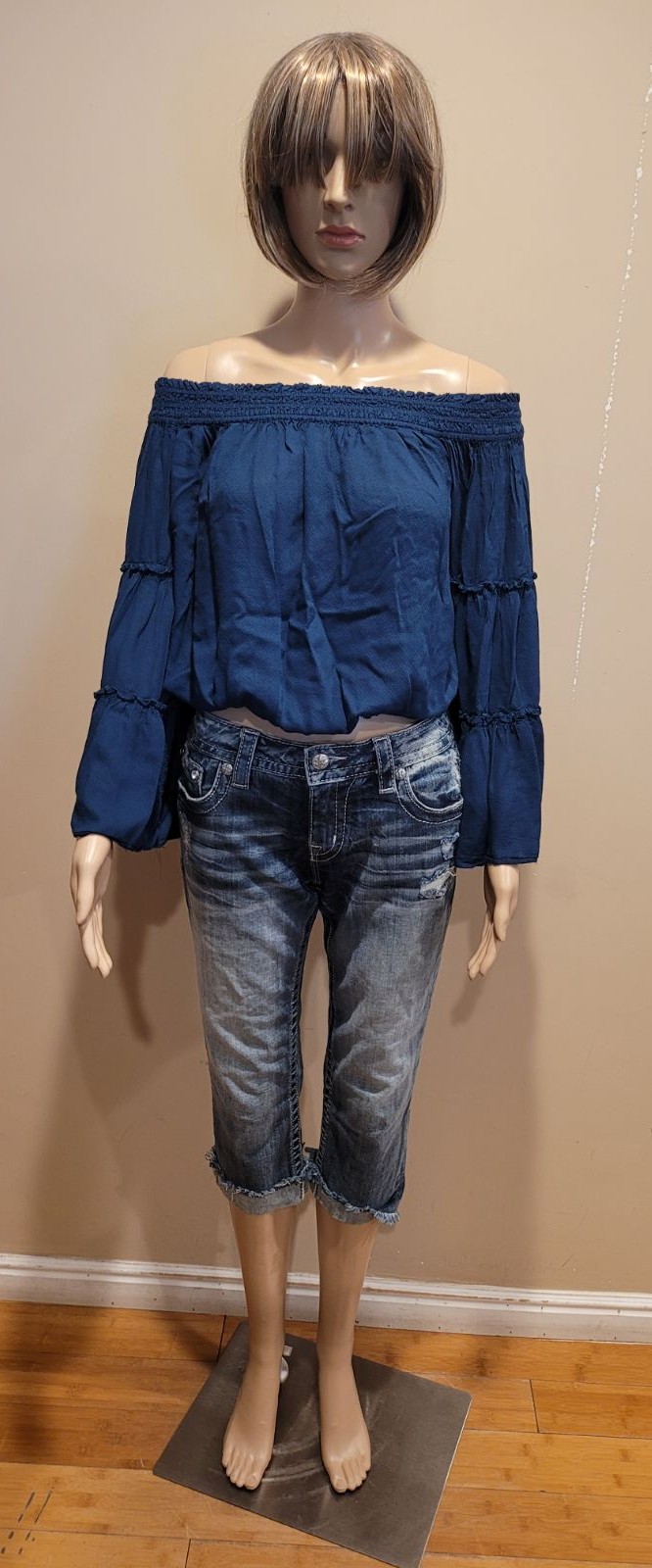 Miss me capris pants and free People top