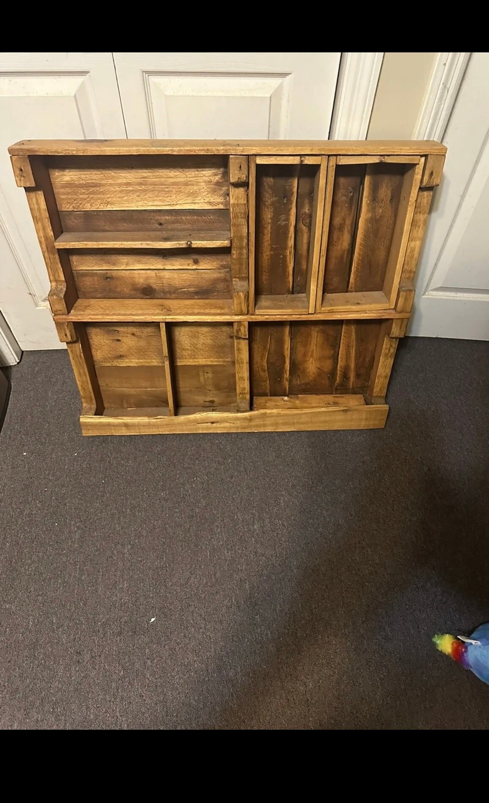 Handmade pallet shelf