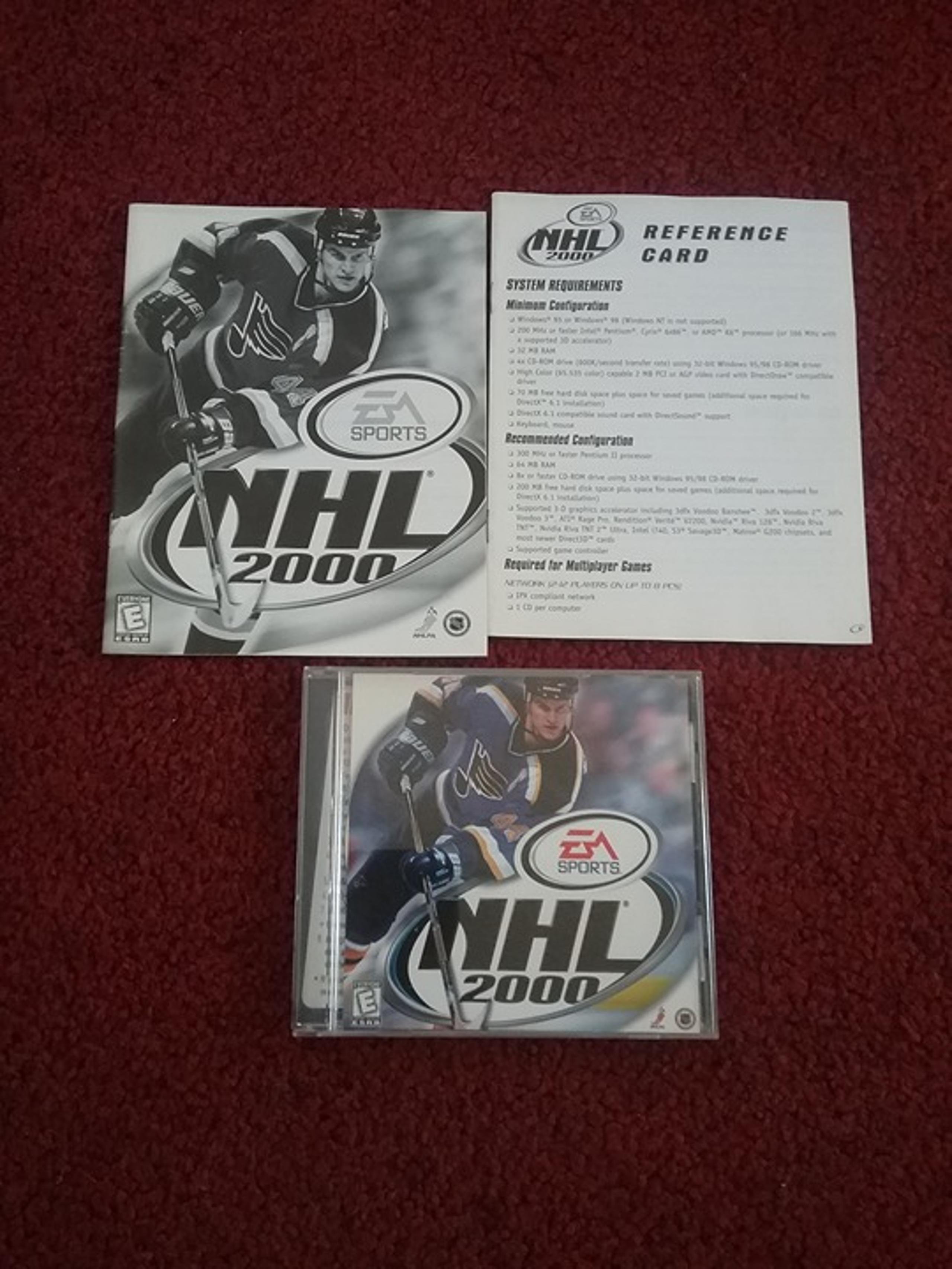NHL 2000 PC CD-ROM Hockey Video Game by EA Sports for Windows