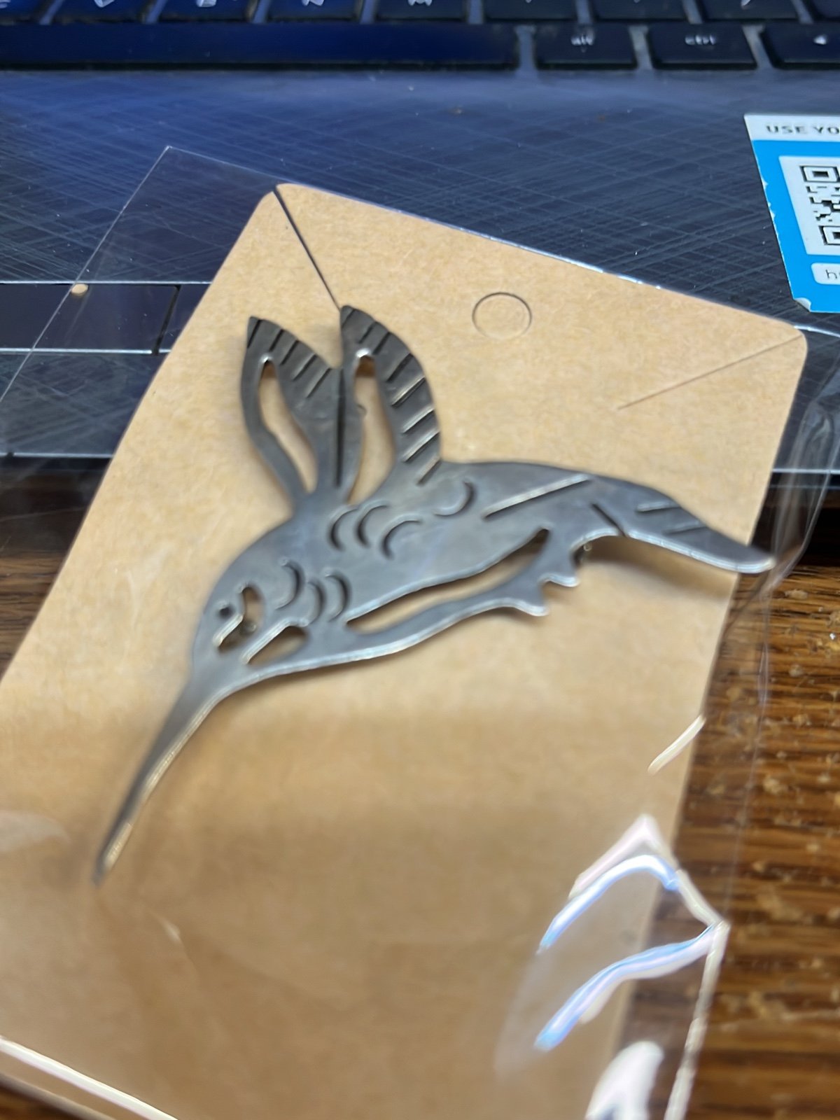 Sterling Silver Hummingbird Brooch