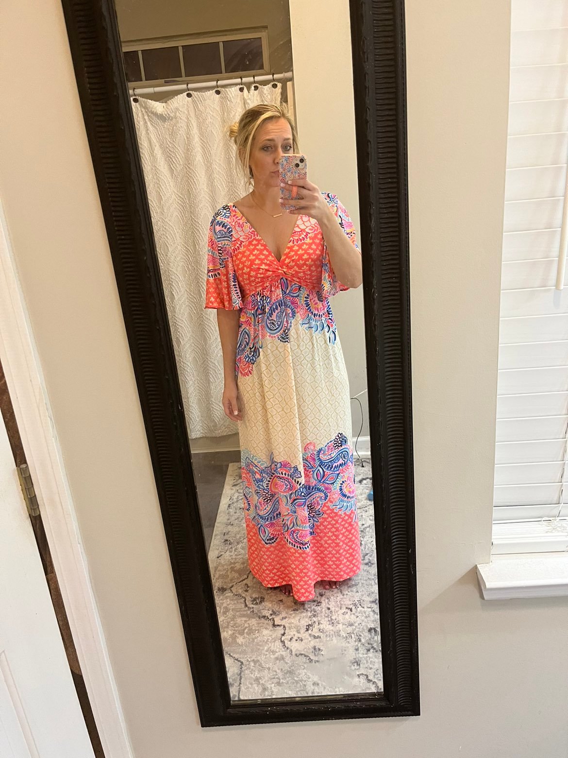Coral Spritz Beach Bungalow Lilly Pulitzer Maxi Dress