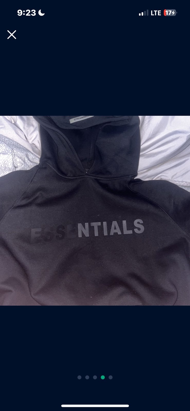 Essential Hoodie Black Medium