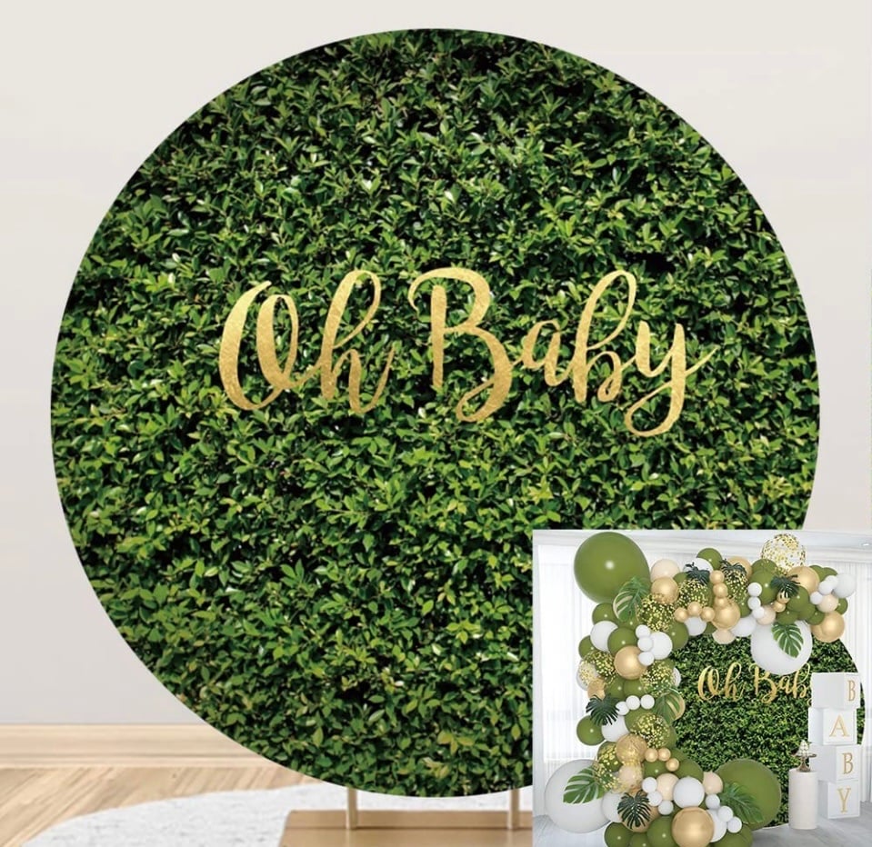 Oh Baby Backdrop for Baby Shower
