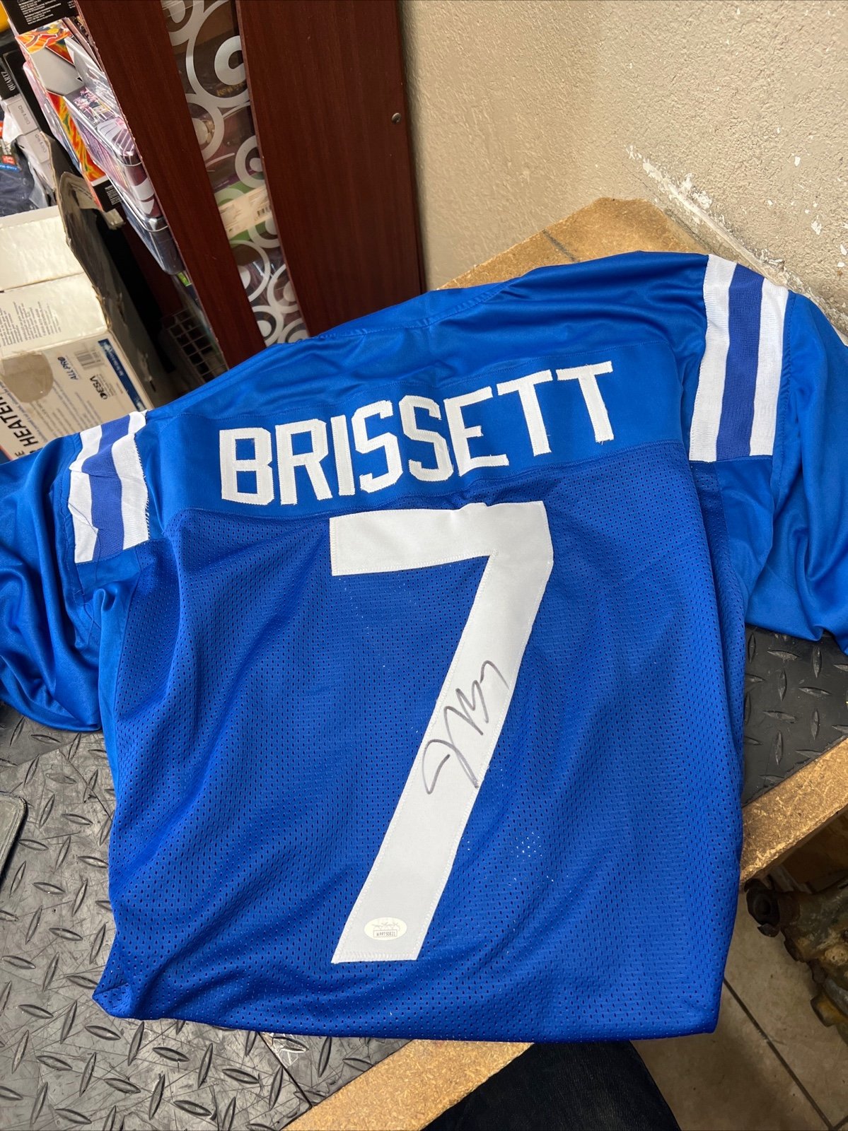 Jacoby Brissett Indianapolis Colts XL Signed Jersey JSA CoA Auto #7