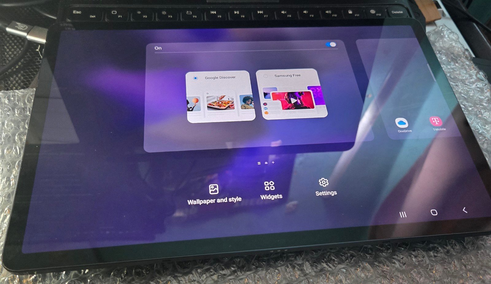 SAMSUNG GALAXY TAB S7 FE 64GB MYSTIC BLACK Tmobile (SM-T738U) -Unlocked wifi+5G