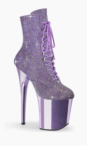 Purple pleaser boots