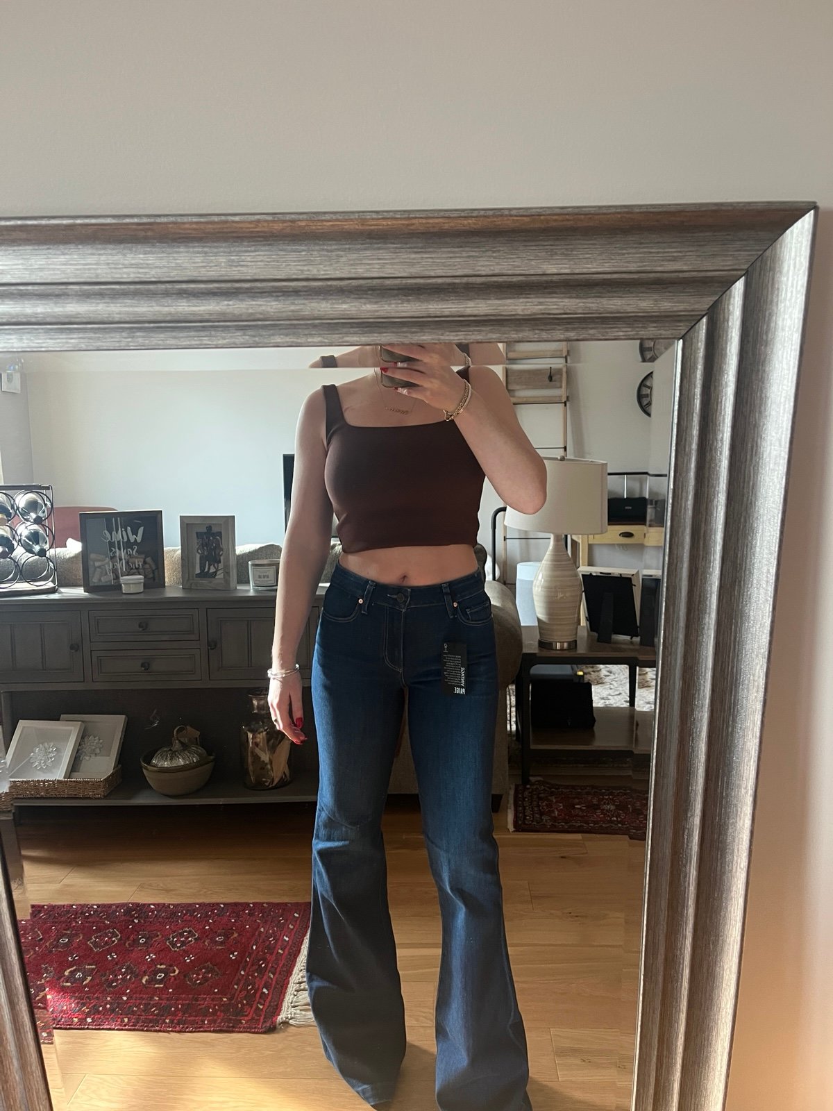 NWT paige Genevieve flare jeans
