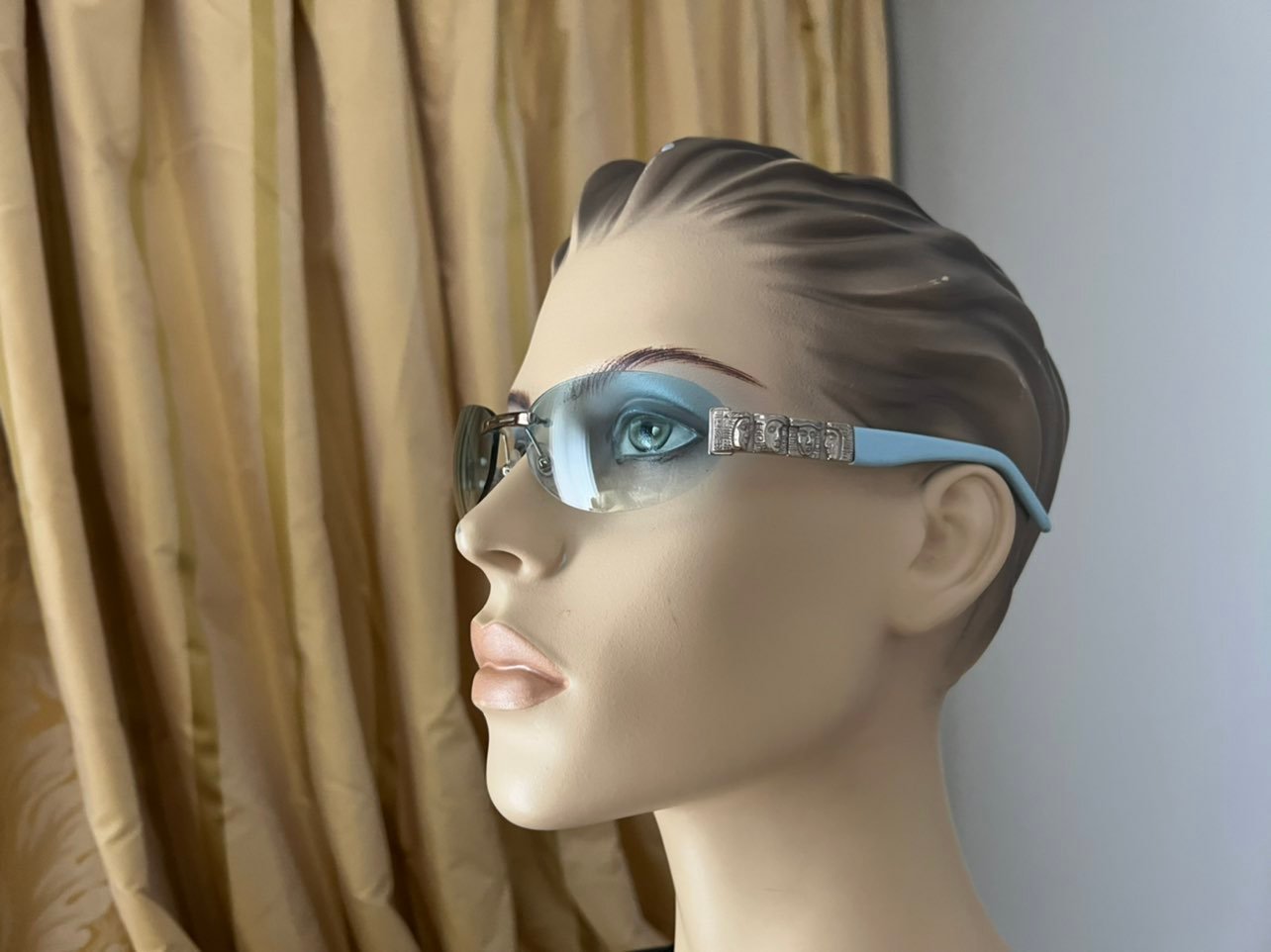 Kieselstein-Cord blue lens sunglasses, excellent