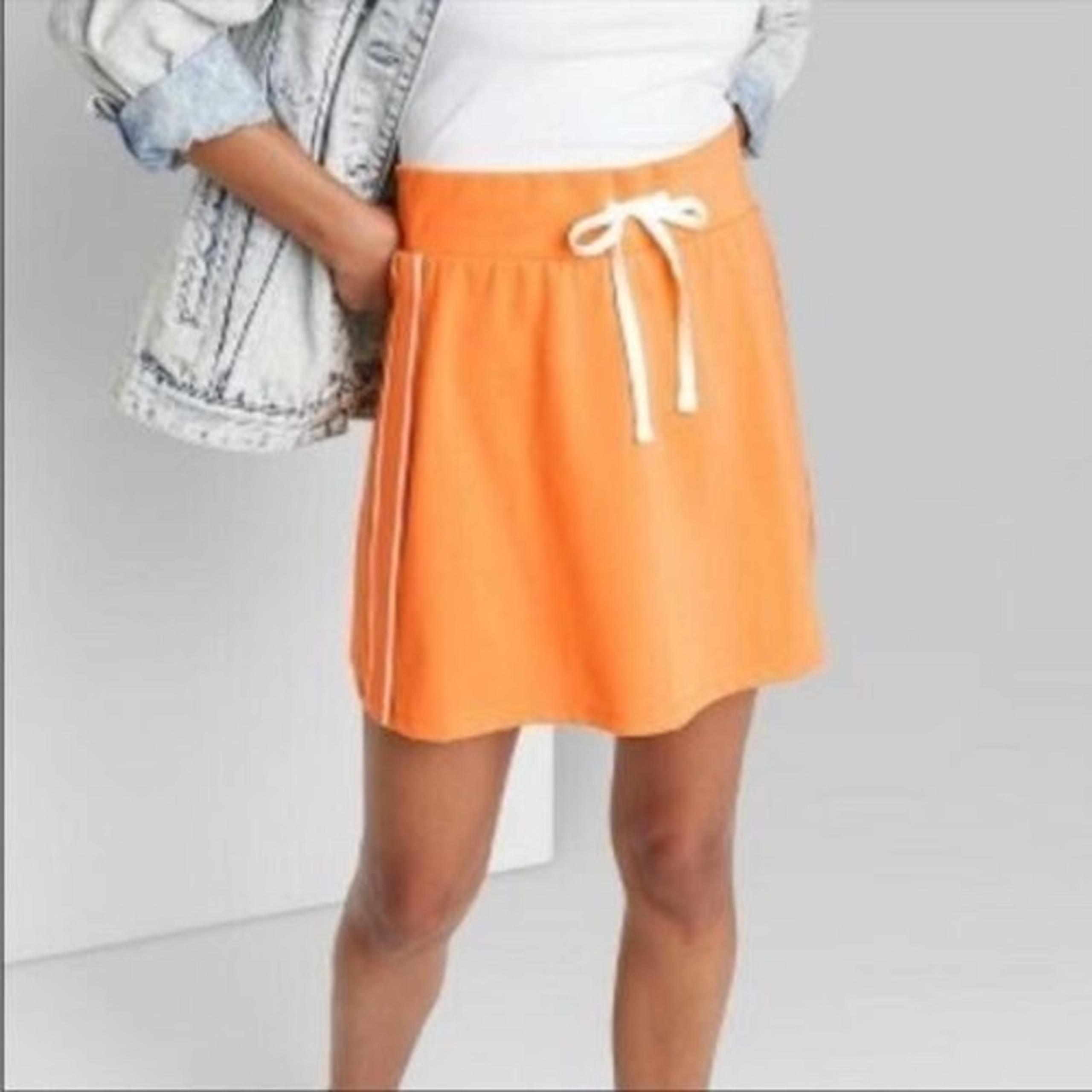 Wild Fable Orange Stripe A-Line Tennis Skirt Medium NEW