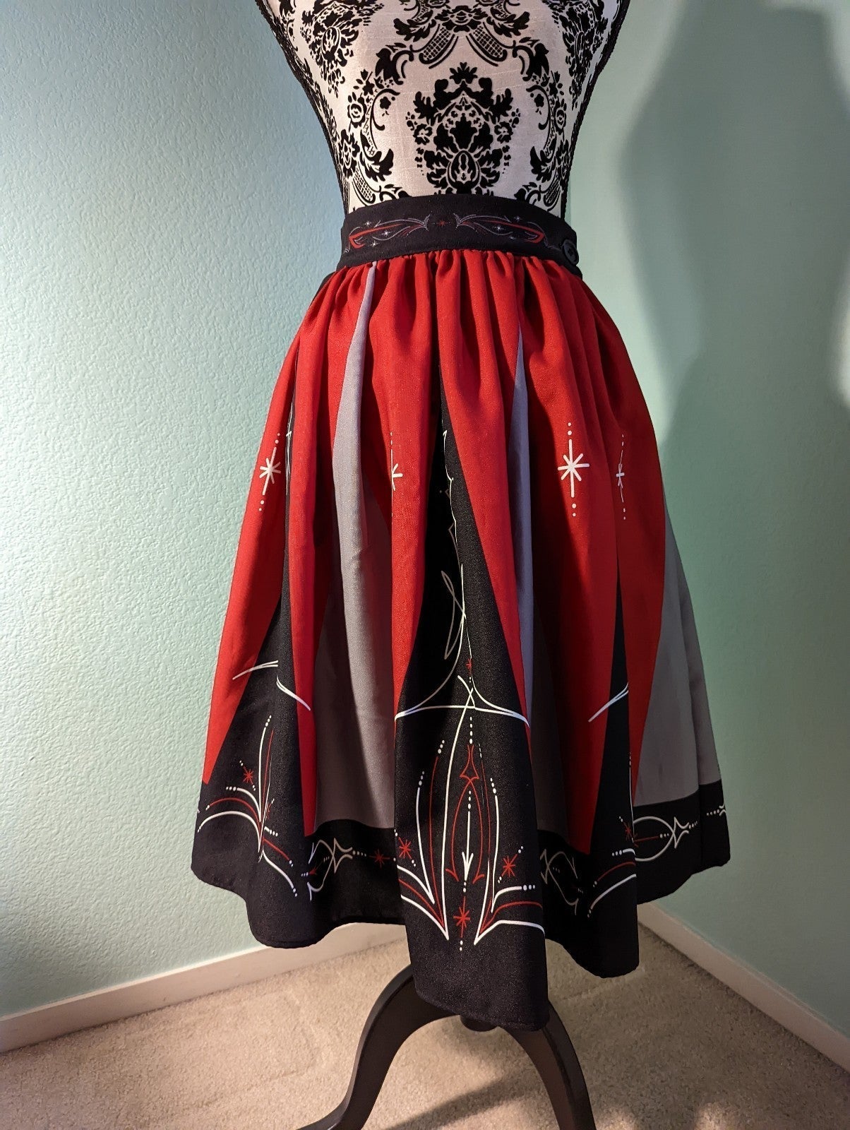 OBS Limited Release Hot Rod Pinstripe Circle Skirt