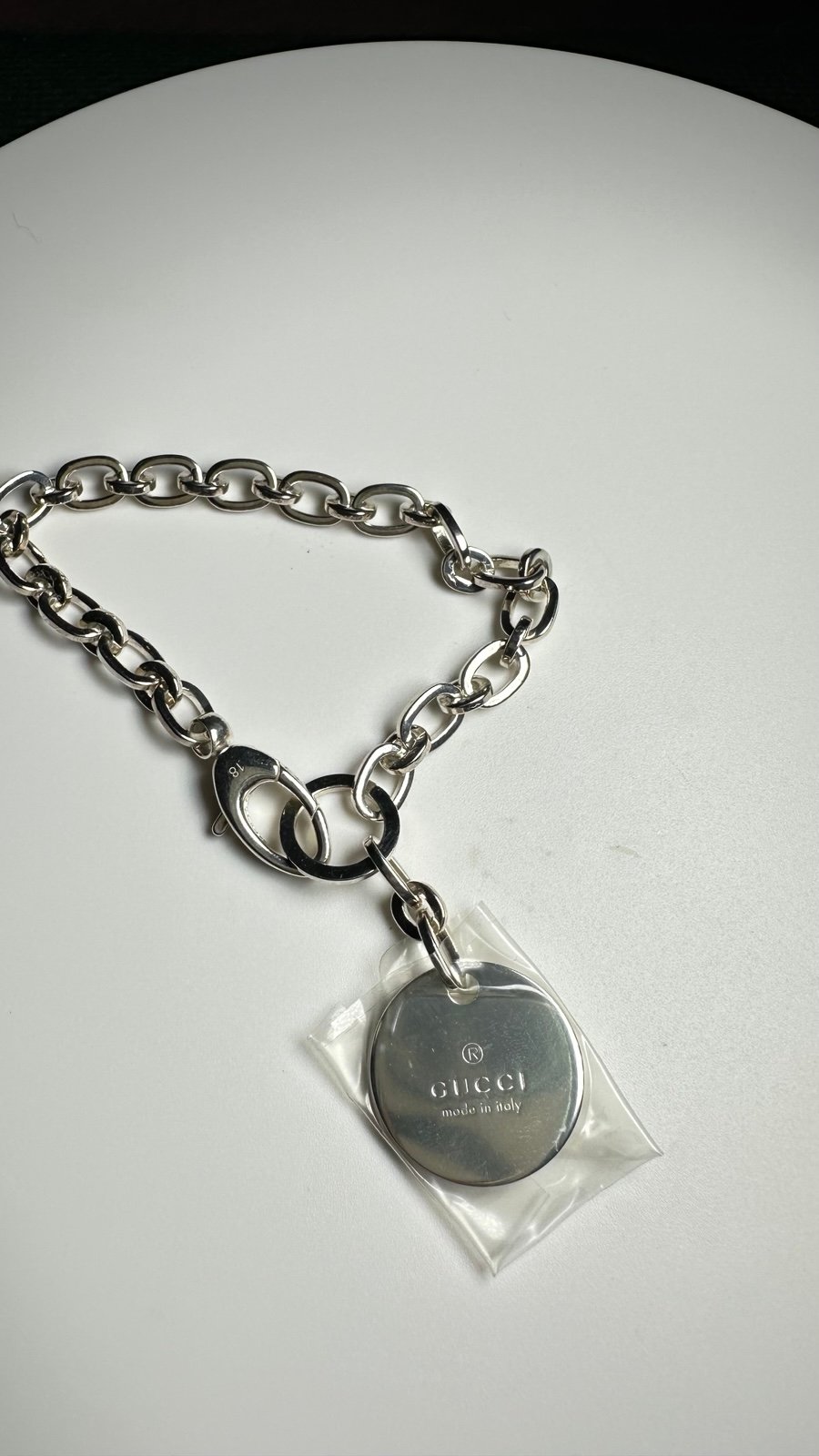 Authentic Sterling Silver Gucci bracelet