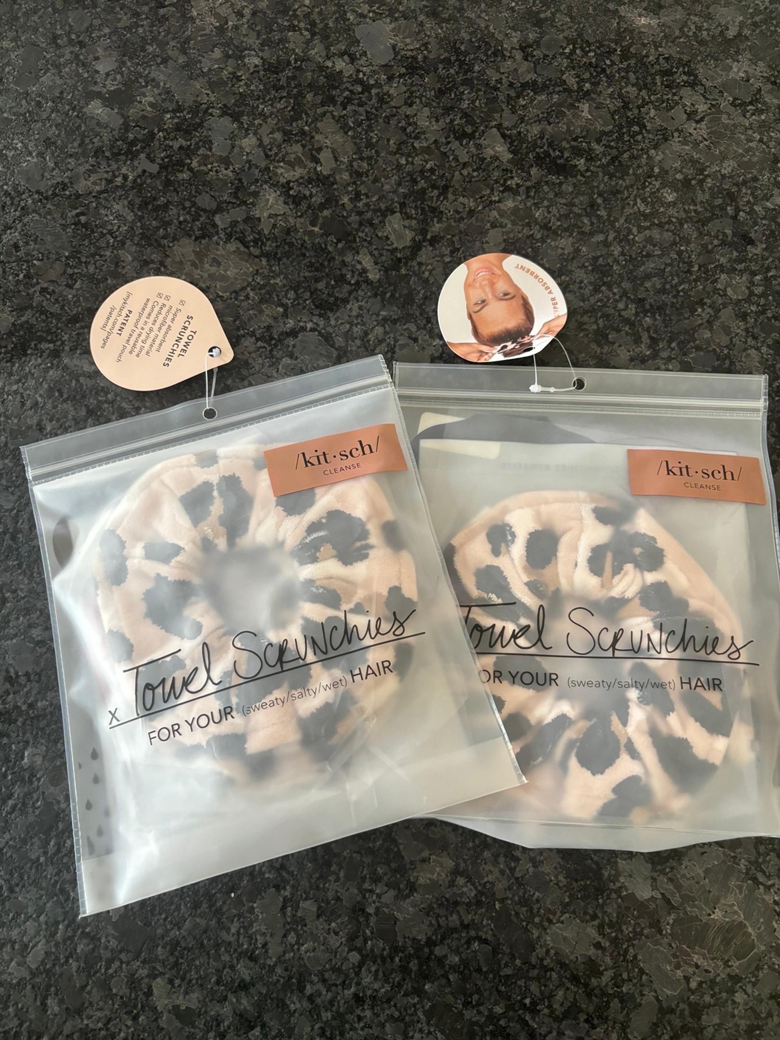 Kitsch towel scrunchies 2 packs of 2
