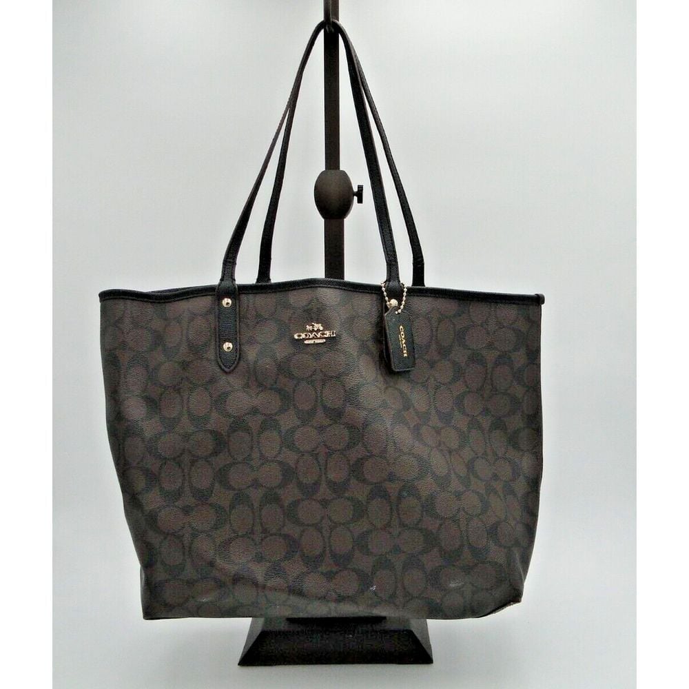 Coach Reversible Tote bag Logo Nice Purse See Description