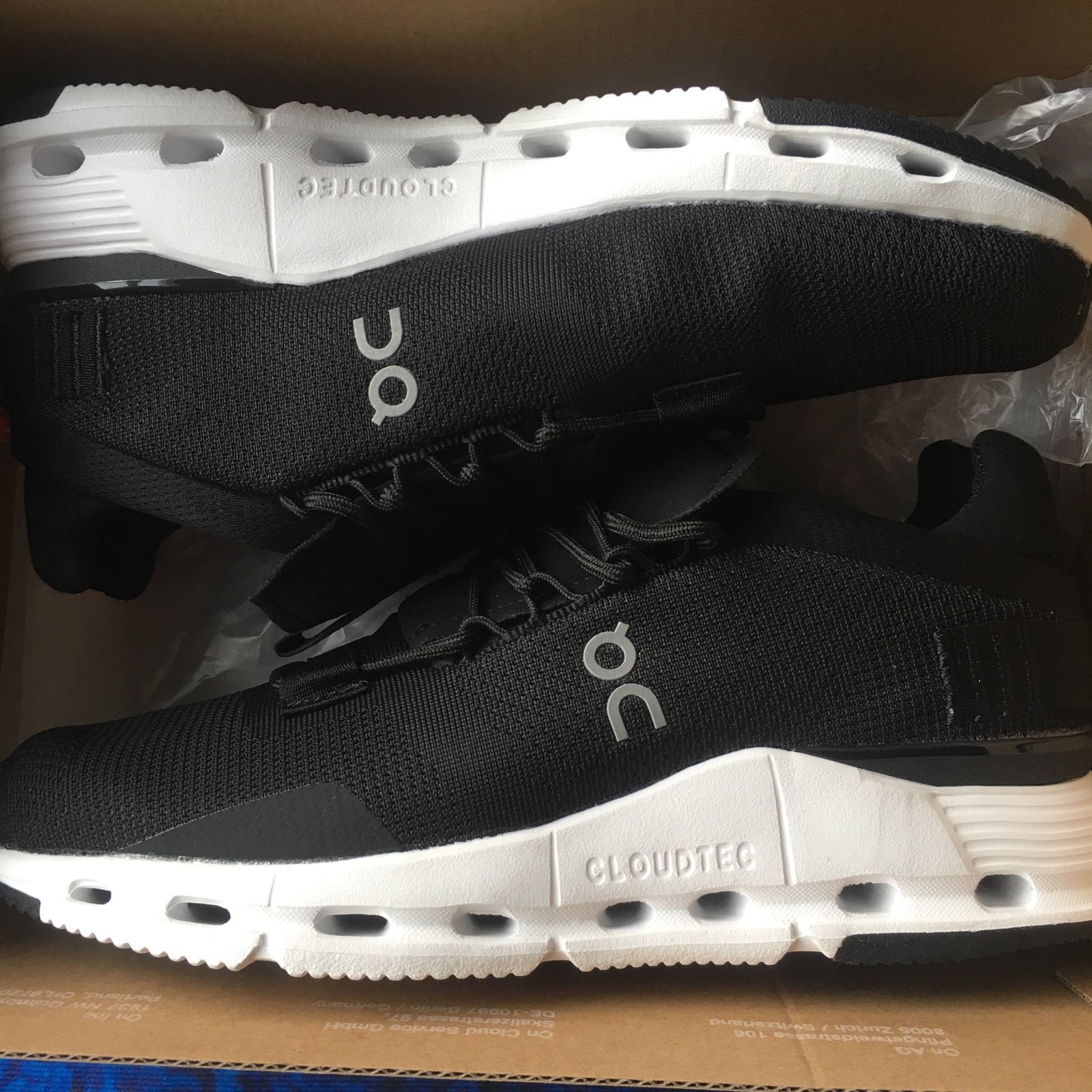 on cloud cloudmonster black white size 7 for women