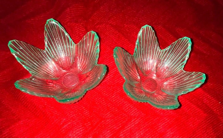 Vintage green colored bowls
