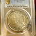 A 1921-P MORGAN SILVER DOLLAR GRADED MS64 VERY UNIQUE TONING