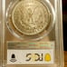 A 1921-P MORGAN SILVER DOLLAR GRADED MS64 VERY UNIQUE TONING