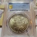 A 1921-P MORGAN SILVER DOLLAR GRADED MS64 VERY UNIQUE TONING