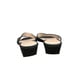 Stuart Weitzman Ava Women's Black Suede Low Heel Sandals Size 8.5