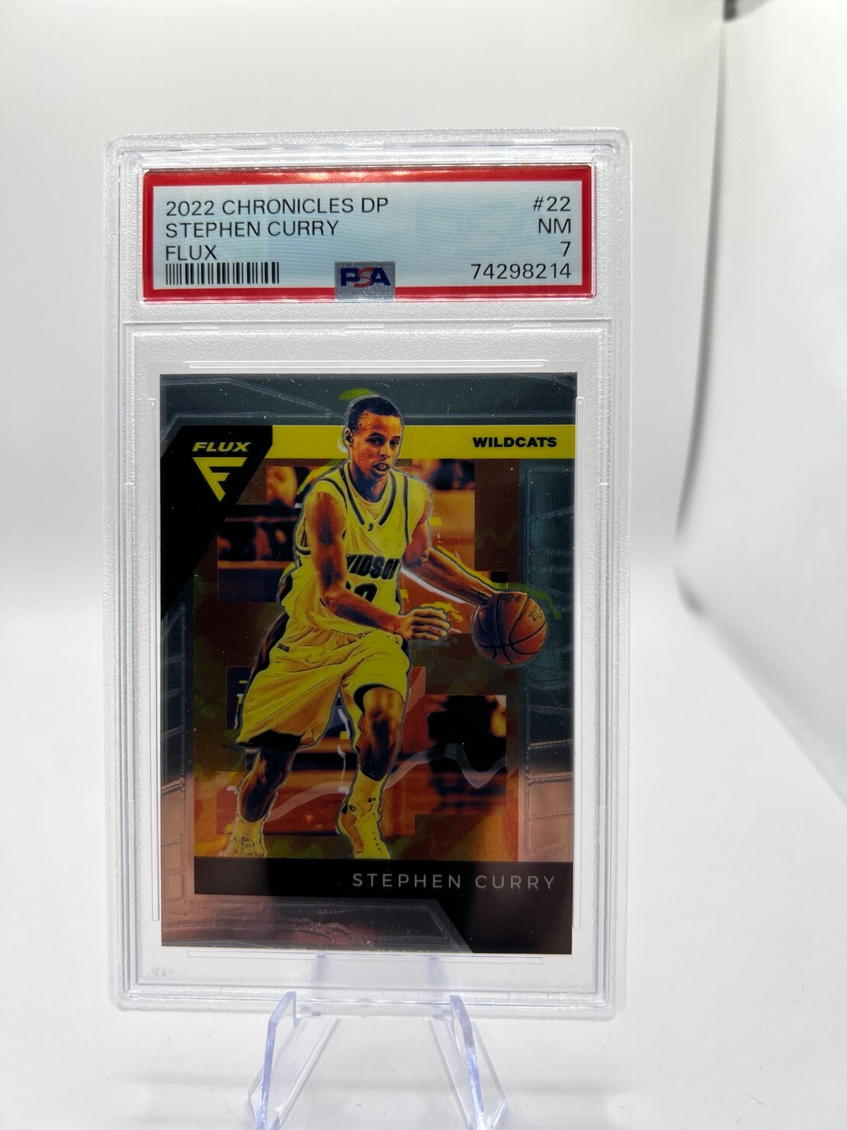 Stephen Curry 2022 chronicles DP flux PSA 7 card #22