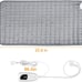 Electric Heating Pad for Back Pain Muscle Pain Relief (Light Gray, 12''×24'')