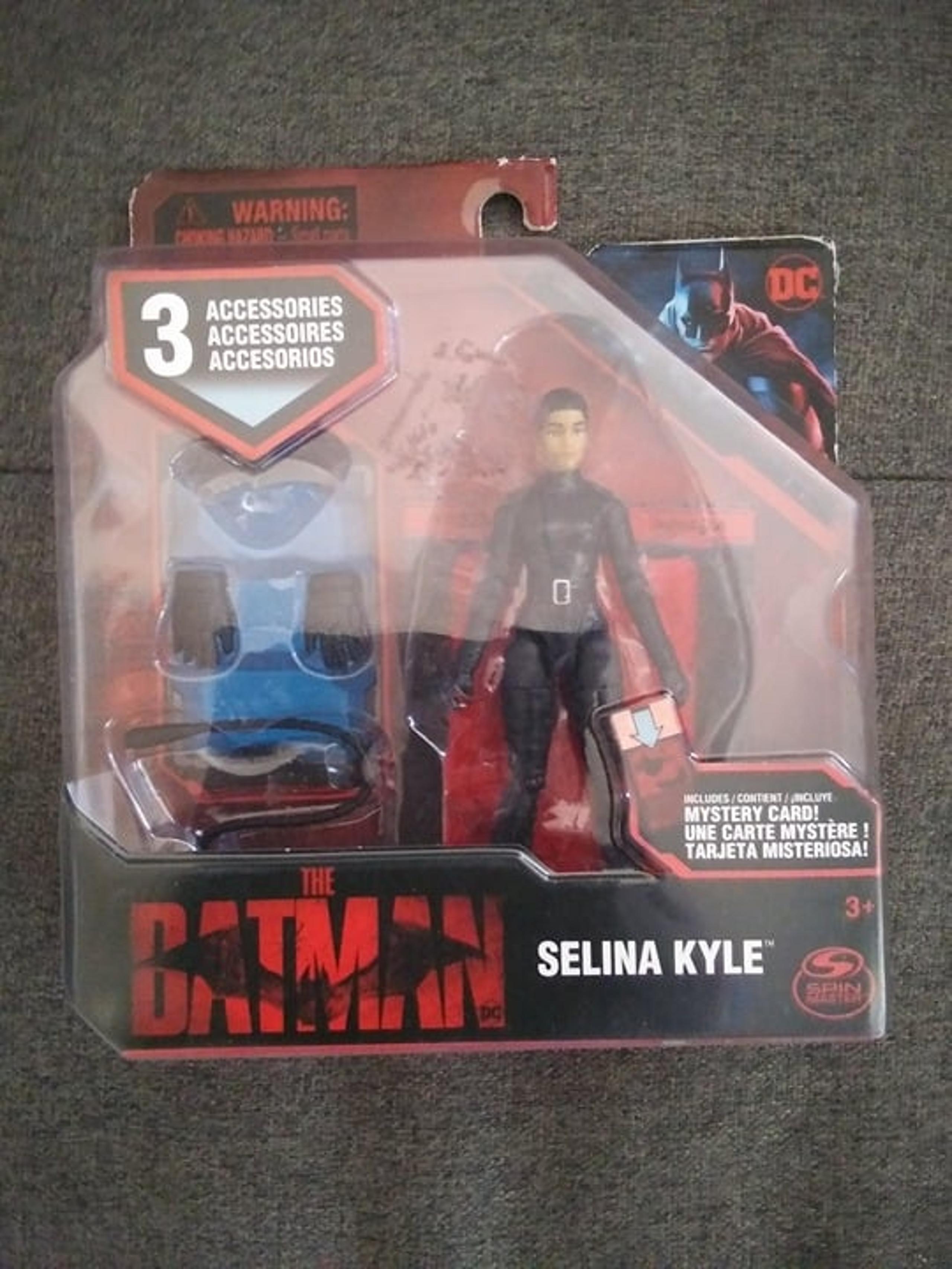 SELYNA KYLE THE BATMAN DC SPIN MASTER  BLACK CAT 4 Inch Action Figure NEW SEALED