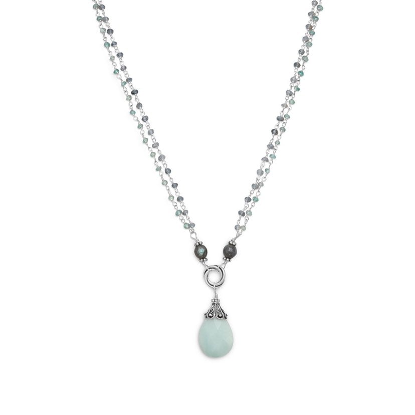 BAILA LUNA MINT CHOCOLATE DROP NECKLACE