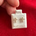 vintage 14k yellow gold earrings cross