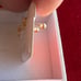 vintage 14k yellow gold earrings cross