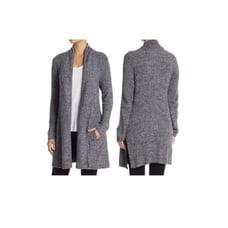 Barefoot Dreams Cozychic Lite Cardigan Gray Style 494 Sz S