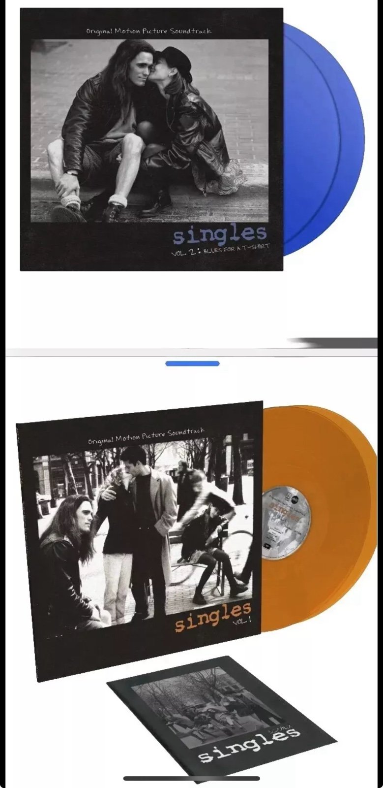 SINGLES Soundtrack Vol 1 + 2 4x LP 180 Gram Color Vinyl Mondo SEALED NEW LOT