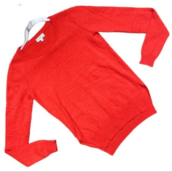 CLAUDIE PIERLOT Orange Cashmere Crewneck