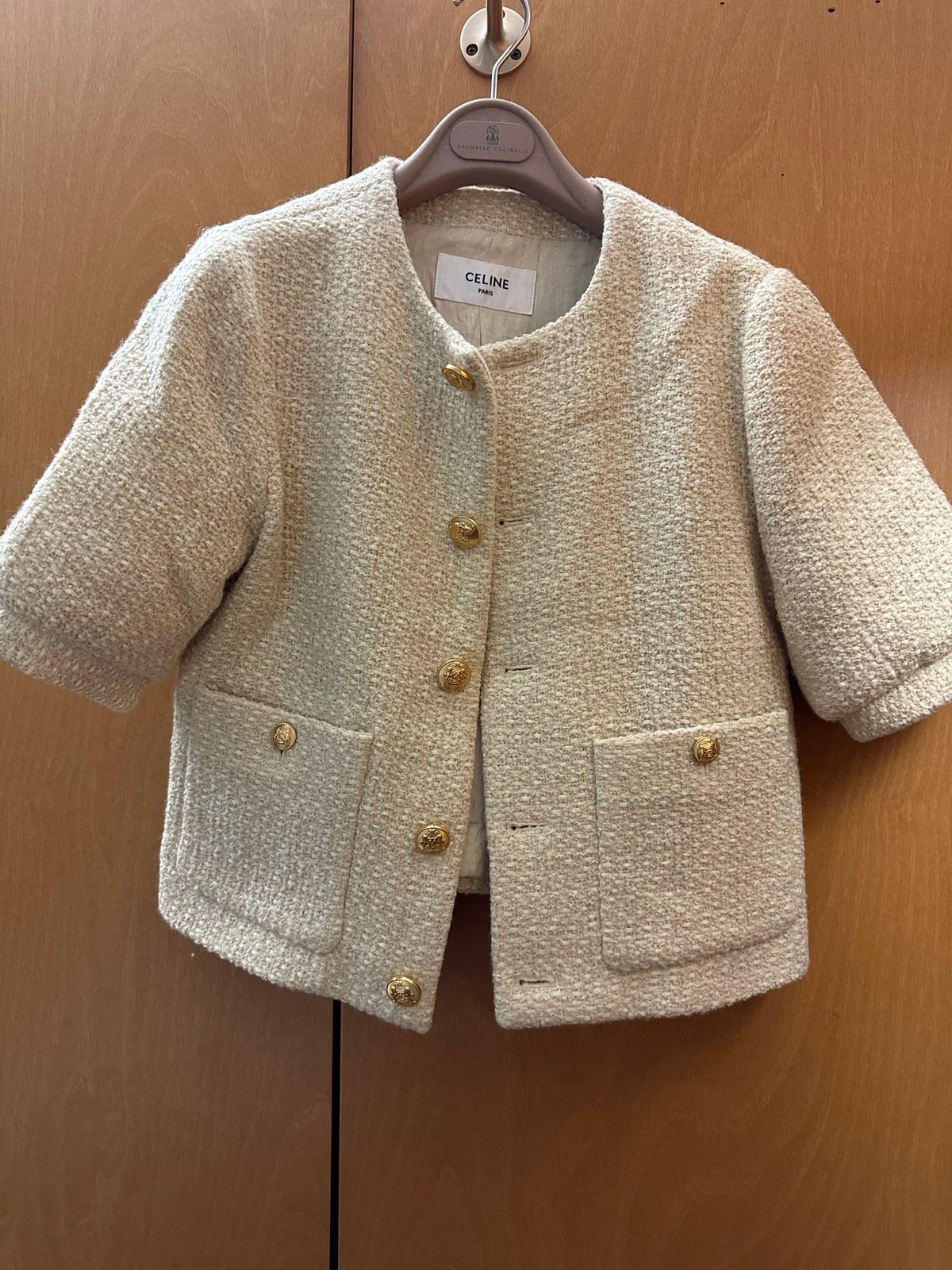 Celine Blazer Jacket light yellow size 36