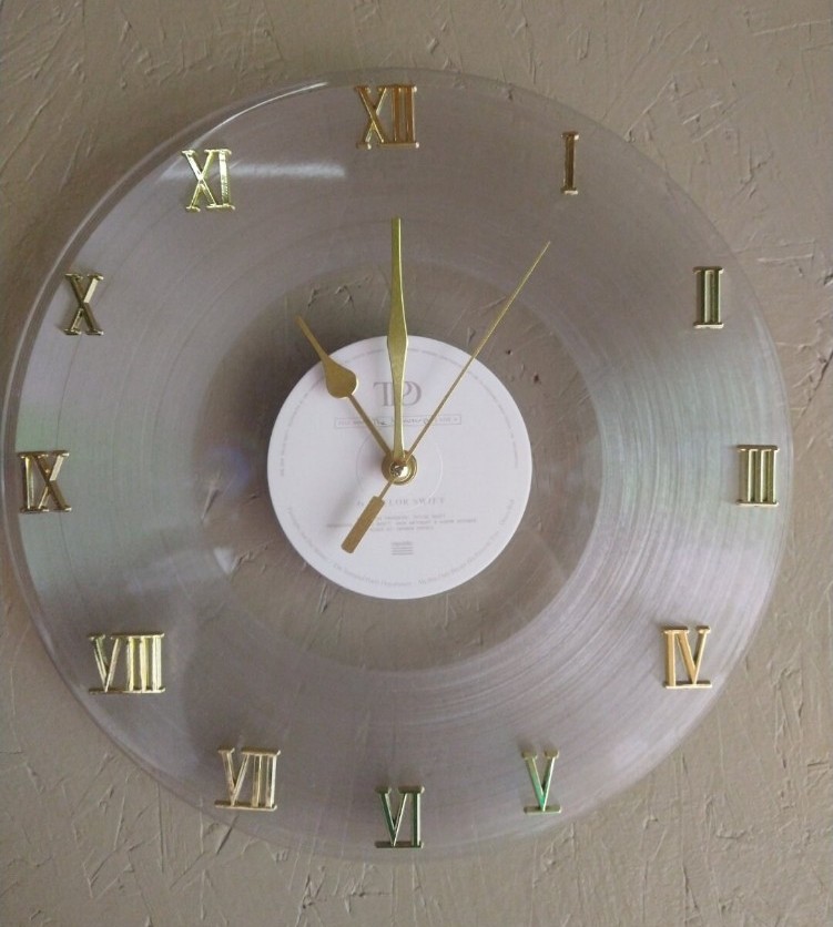 Taylor Swift TTPD Vinyl Record Clock