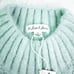 For Love and Lemons Mint Blue Mock Neck Sleeveless Knit Sweater Crop Top Large