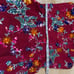 Helsi Sonya Floral Sequin Cocktail Midi Dress Red Size M Thigh High Slit