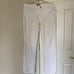 WHITE CHAPS MID RISE BOOT CUT JEANS PANTS SZ 6