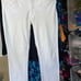 WHITE CHAPS MID RISE BOOT CUT JEANS PANTS SZ 6