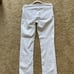 WHITE CHAPS MID RISE BOOT CUT JEANS PANTS SZ 6