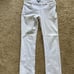 WHITE CHAPS MID RISE BOOT CUT JEANS PANTS SZ 6