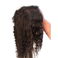 22” Curly Human Hair wig
