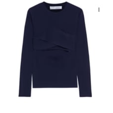 Iro Denny cutout sweater navy Size 8